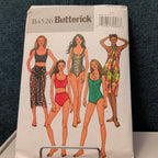 Butterick B4526 Swimsuit Pattern One & Two Piece Bikini Pareo | Sizes 6-12 UNCUT