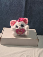 ZURU Rainbocorn Puppycorn Penny the Pug 5" Plush White Pink Bow Glitter Horn