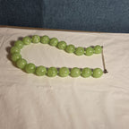 Chunky Bead Necklace Marbled Green Acrylic Retro Y2K PreOwned