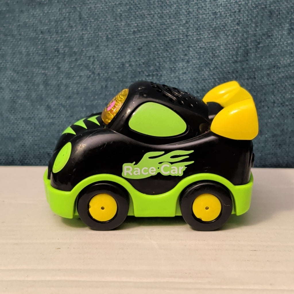 VTech Go! Go! Smart Wheels Race Car | Black & Green | Lights & Sounds SmartPoint
