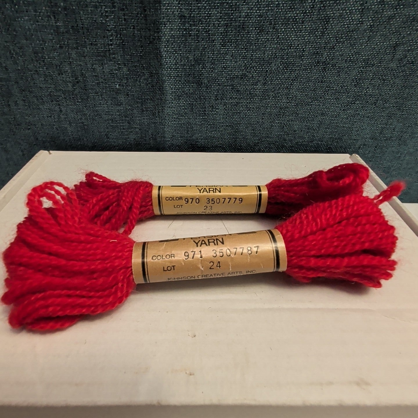 Paternayan Persian Needlepoint Wool Yarn Lot 7 Hanks 100% Virgin 3 Ply VINTAGE