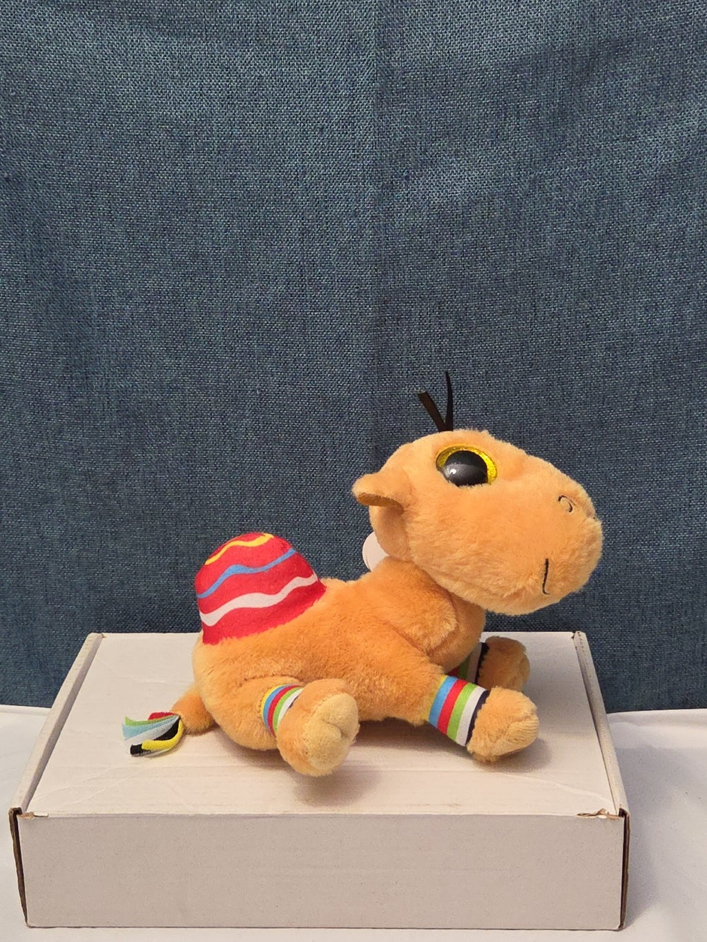 Ty Beanie Boos Jamal Camel 6" Plush Gold Glitter Eyes Retired 2014 MWMT 36155