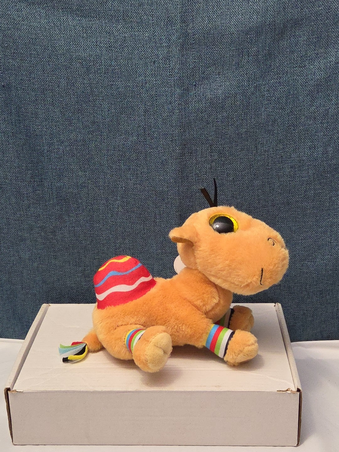 Ty Beanie Boos Jamal Camel 6" Plush Gold Glitter Eyes Retired 2014 MWMT 36155