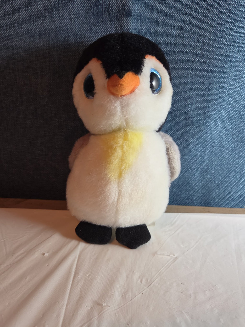 Ty Beanie Boos Pongo Penguin Plush 7" Blue Glitter Eyes 2017- No Tag