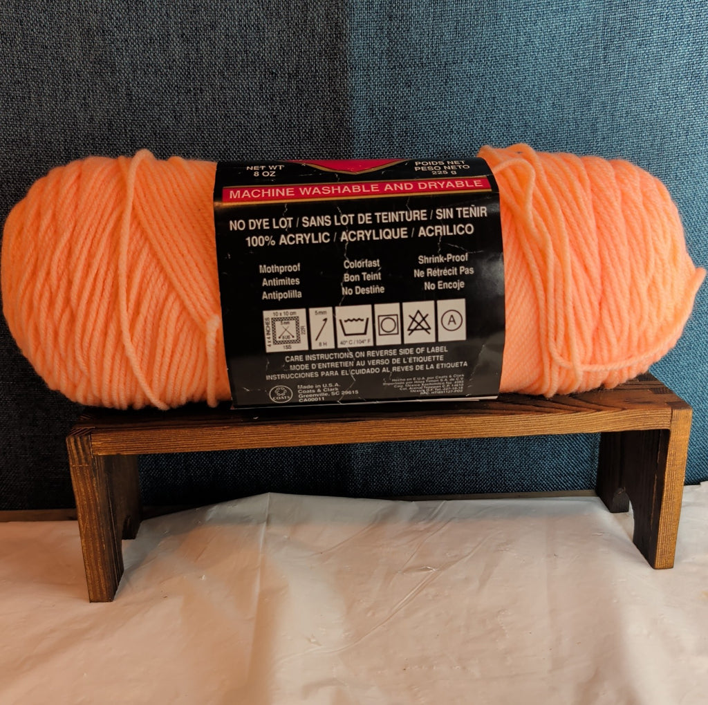 Red Heart Super Saver Light Coral Yarn 8oz