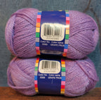 Herrschners Afghan Yarn 2 Ply Grape Frost Purple Acrylic 2 Skein