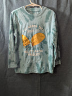 Wonder Nation Boys Shirt Size 6-7 S Long Sleeve Tie Dye Green Taco Funny Graphic