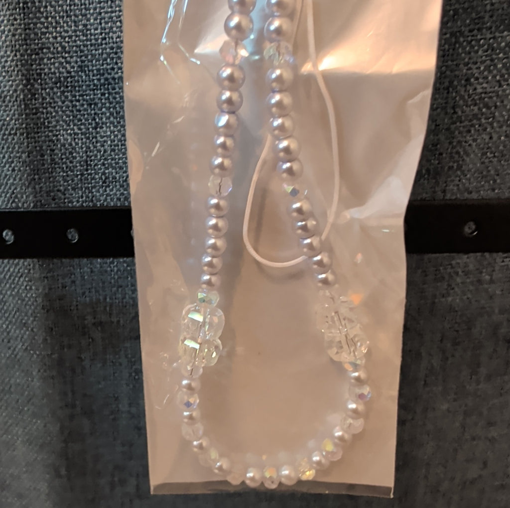 Adorn Beaded Phone Strap Charm Pearl Glass Crystal Y2K Keychain New Card