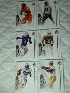 2013 SP Authentic Football COMPLETE BASE SET (1-100) w/ Travis Kelce Rookie RC