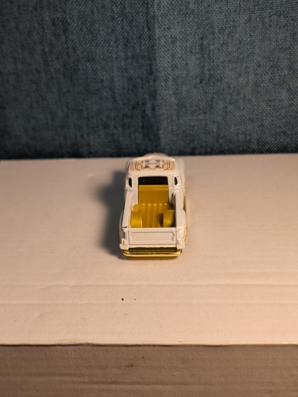 Hot Wheels La Troca | 2021 HW Art Cars White & Gold Lowrider Truck | Loose
