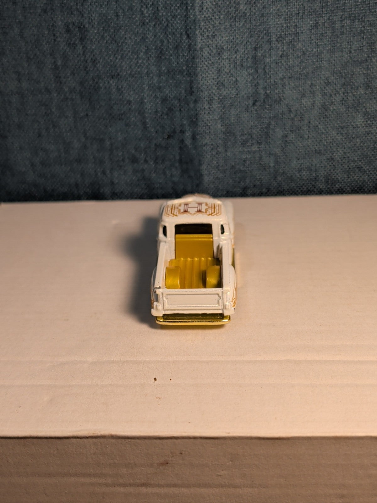 Hot Wheels La Troca | 2021 HW Art Cars White & Gold Lowrider Truck | Loose