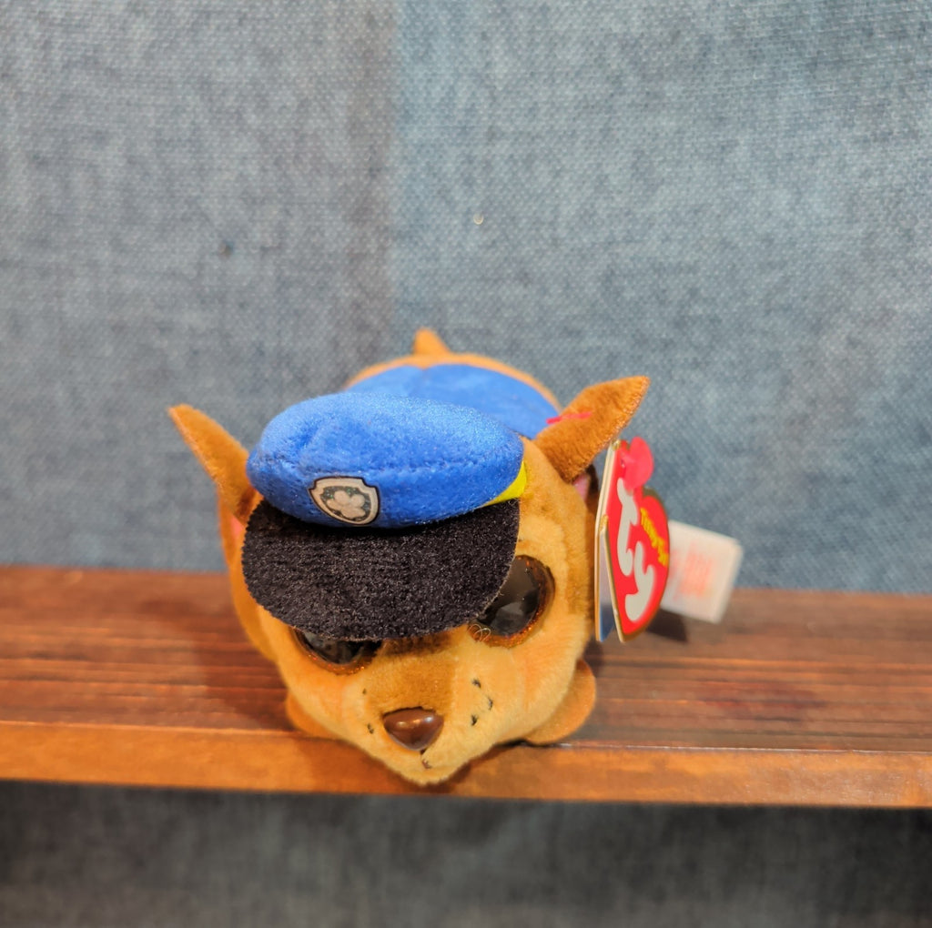 TY Teeny Tys Paw Patrol Chase 4" Stackable Plush Police Pup