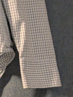 Old Navy Button Down Shirt Men's Large Blue White Grid Check Casual Cotton