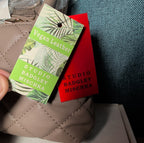 Studio Badgley Mischka Quilted Mini Tote Taupe Vegan Leather NWT