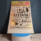 Crafters Square Gold Foil USA Patriotic Rub-On Transfers
