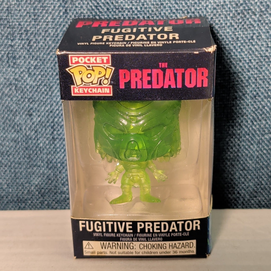 Funko Pocket POP Keychain Fugitive Predator Clear Green EXCLUSIVE