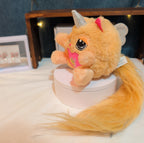 Zuru Rainbocorns Kittycorn Clover w/wings Surprise w/long furry beige tail