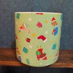Target Wondershop 18 oz Ebony Glenn Christmas Elf ELVES Stoneware Coffee Mug