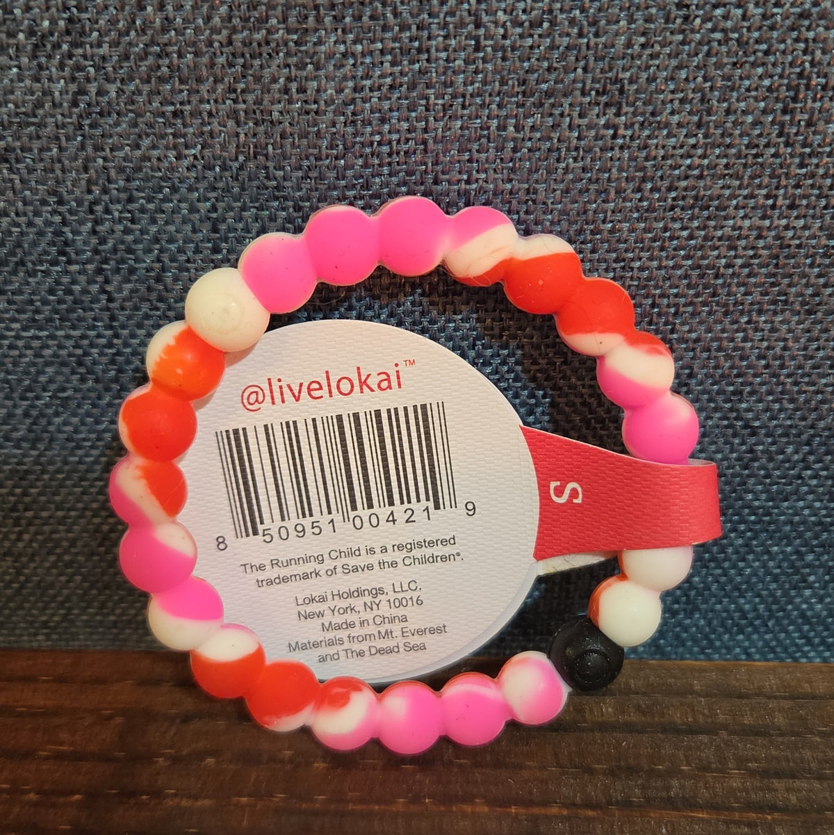 Lokai Breast Cancer Awareness Pink Silicone Bracelet Size S