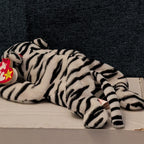Ty Beanie Baby Blizzard White Tiger 1996 DOB Retired Stuffed Animal MWMT 04163