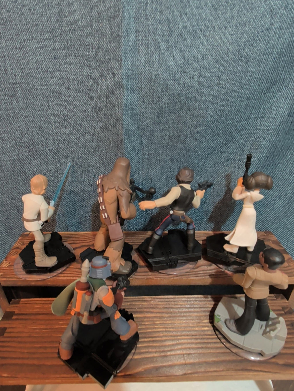 Disney Infinity 3.0 Star Wars 6 Figure Lot Luke Han Leia PVC Loose