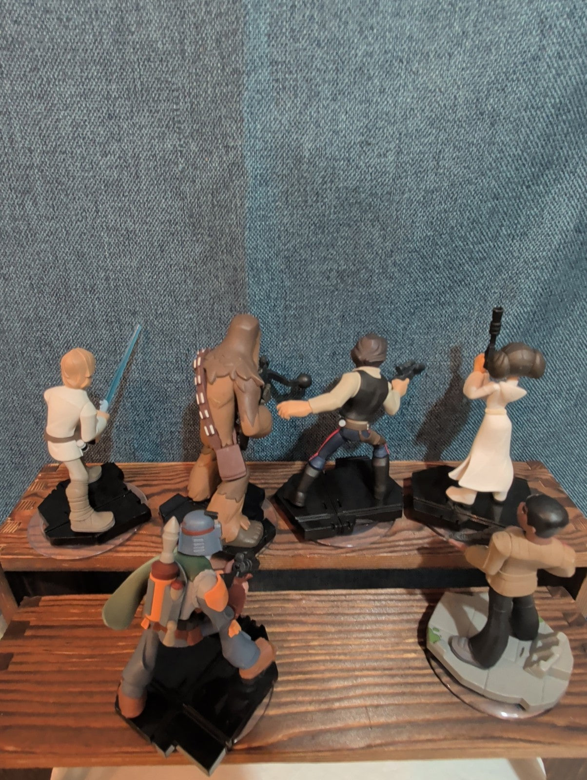 Disney Infinity 3.0 Star Wars 6 Figure Lot Luke Han Leia PVC Loose