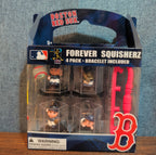 Forever Collectibles MLB Boston Red Sox Squisherz 4 Pack Figures