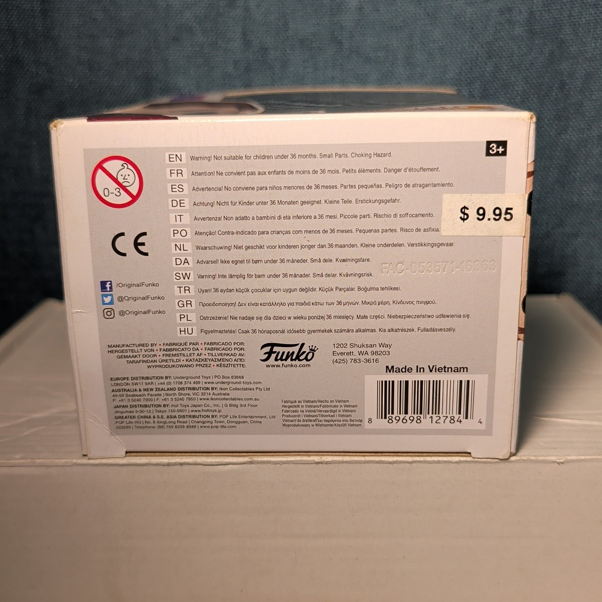 Funko Pop Star-Lord 198 Guardians of the Galaxy Vol2 Viny in Box with Protector 