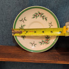 Spode Christmas Tree S3324 England 5.75" Saucers Set 2 Vintage
