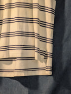 Vintage 90s Polo Ralph Lauren Shirt Men's Large Cream Navy Stripe 