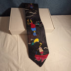 Vintage 90s Hallmark Fishing Tie The Big Catch SpecialTies Men Novelty Polyester