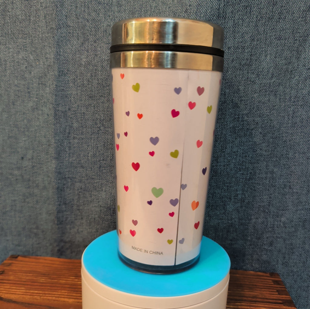 Teacher Work of Love Travel Tumbler 20oz Stainless Acrylic Hot Cold Cup