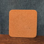Christmas Tree Cork Back Coaster Holiday Decor Single