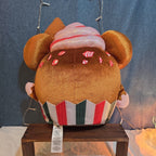 Disney Mickey Mouse Gingerbread Cupcake Plush Toy with Peppermint Accents