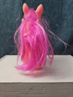 Pink Pegasus Pony Toy | 4.5"  MLP Style "Fakie" Figure | Magenta Hair