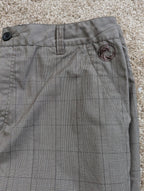 O'Neill Hybrid Boardshorts Men's Size 34 Gray Plaid Swim Trunks Walker Shorts
