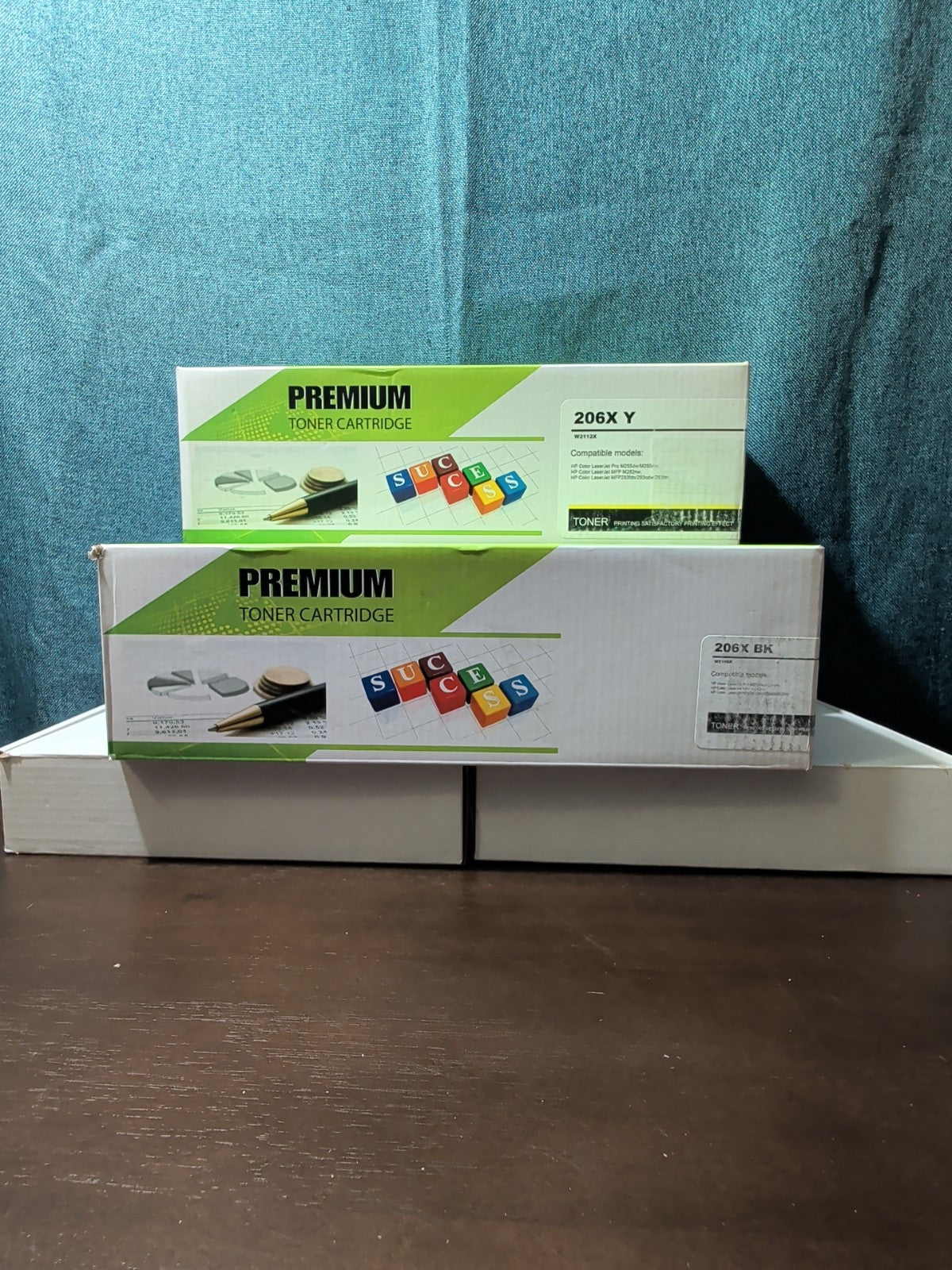 Compatible HP 206X Toner Lot (1 Black, 2 Yellow) | High Yield W2110X, W2112X