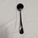 Set of 7 Black Stainless Steel Spoons 18/0 Modern Flatware Teaspoons Clean