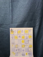 Set of 3 FolkArt One Stroke Painting Worksheet Packs | Flowers #4219 | Reusable