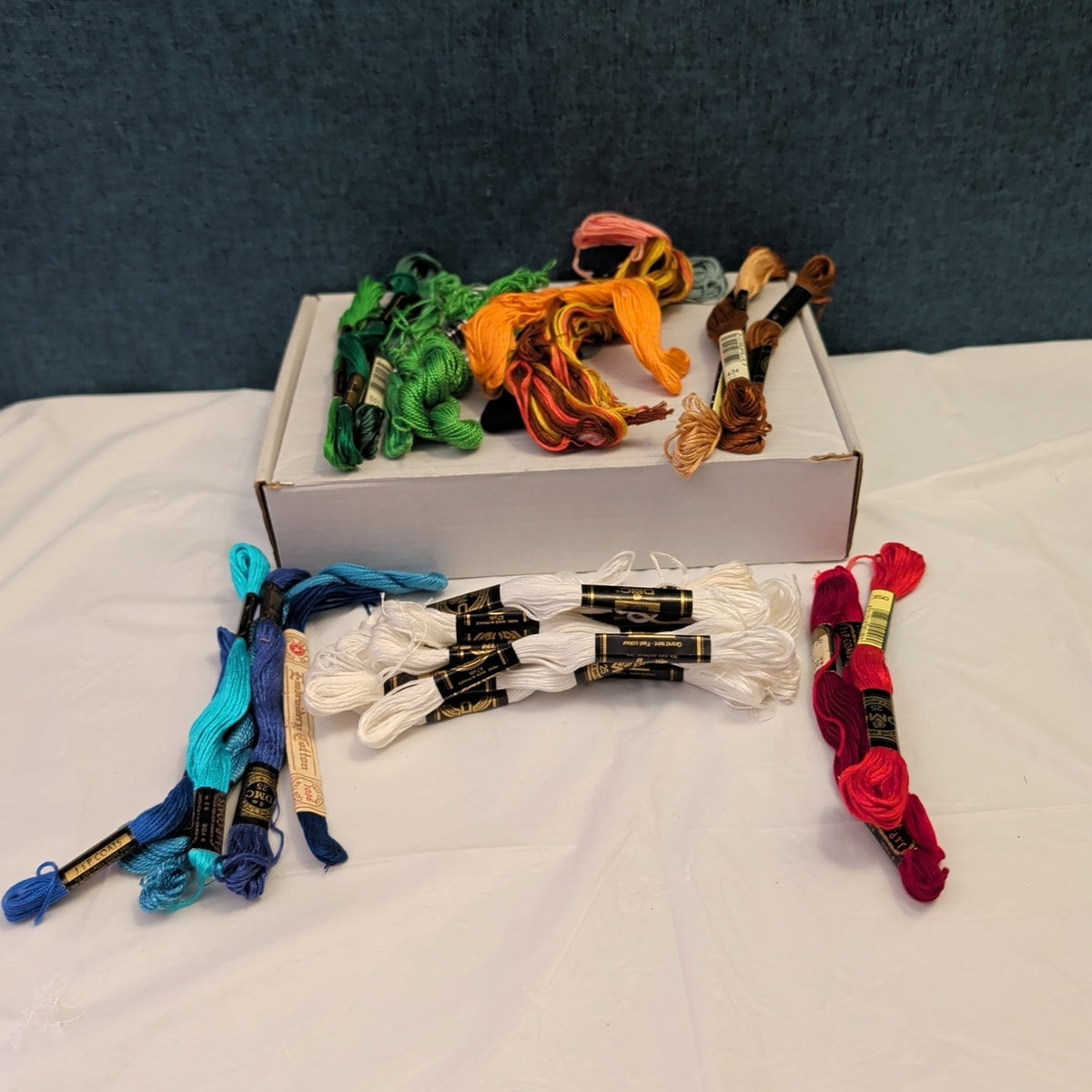 32 Skeins Embroidery Floss Set DMC J.P. Coats