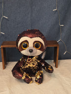 Limited TY Flippables Dangler Sloth 9" Sequin Plush WT