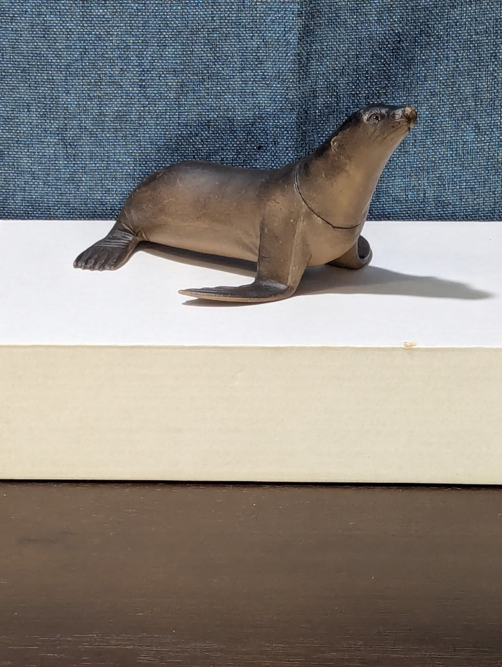 Vintage S.H. Sea Lion Figure | Realistic Ocean Animal Toy | Articulated Neck