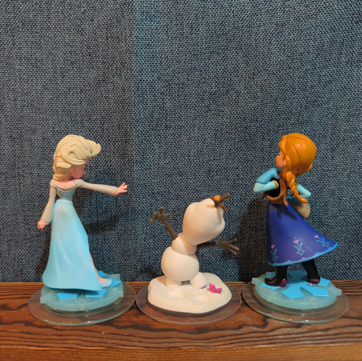 Disney Infinity Frozen 3 Figure Lot Elsa Anna Olaf PVC Loose