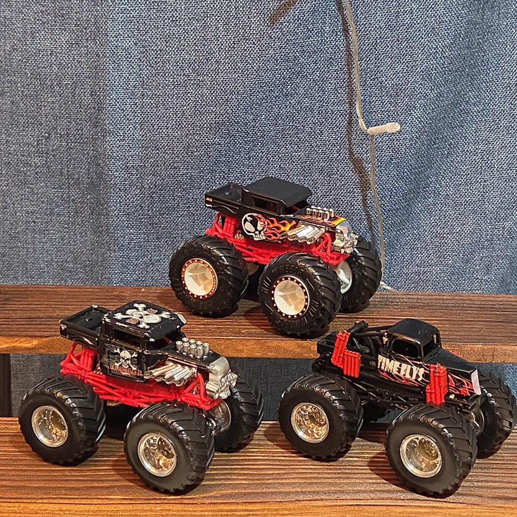 Hot Wheels Monster Jam Bone Shaker Time Flys Lot 3 Diecast Y2K