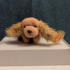 ​Ty Beanie Baby Spunky Cocker Spaniel Dog 1997 Red Star Tag Mint 008421041848