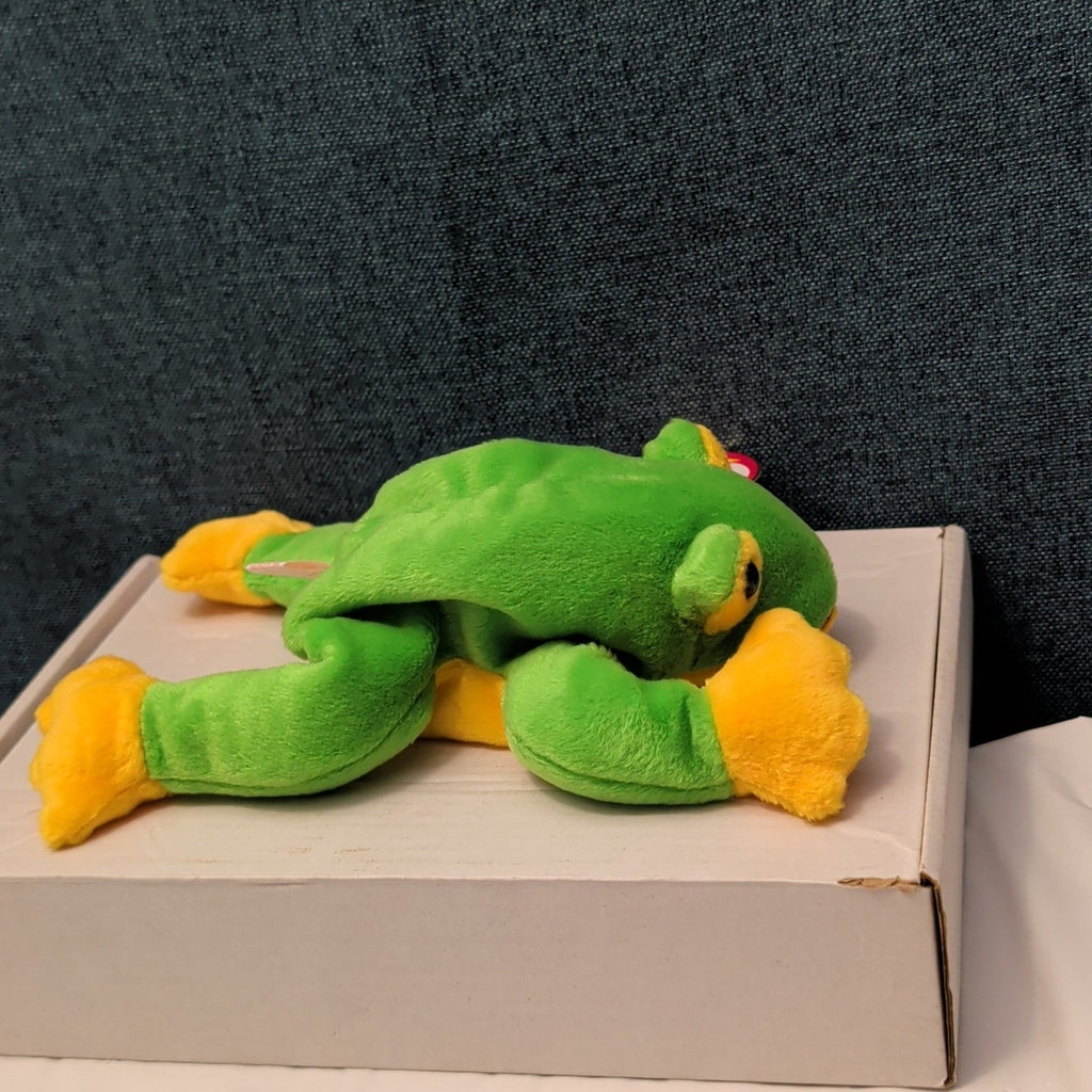 TY Beanie Baby SMOOCHY the Frog 1997 | MWMT Mint Tags | Retired Felt Mouth