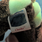 Cheeks Ty Beanie Baby 1999 Retired Baboon Monkey with Tag Protector NEW