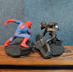 Disney Infinity 2.0 Spider-Man Black Red Suit 2 Figure Lot PVC Loose
