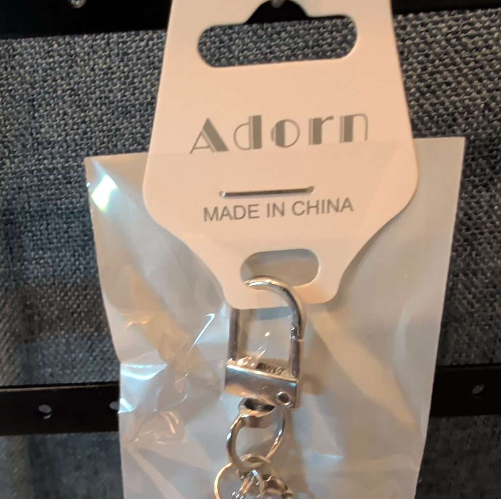 Adorn Beaded Phone Strap Charm Pearl Glass Crystal Y2K Keychain New Card
