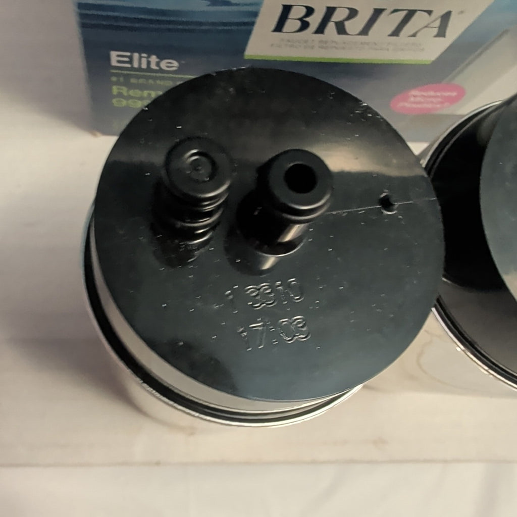 Brita Faucet Elite Chrome Replacement Filter 2-Pack Removes 99% Lead New FR-200